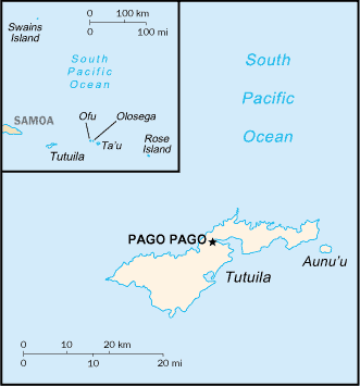 Mapa: Samoa Occidental