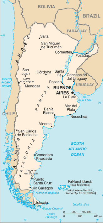 Mapa: Argentina