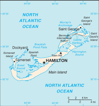 Mapa: Bermudas
