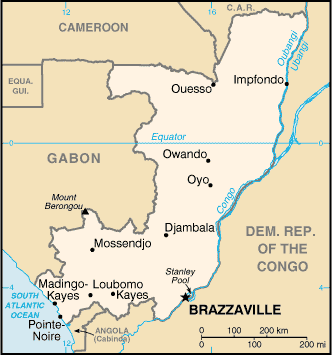 Mapa: Congo