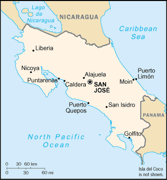 Mapa: Costa Rica