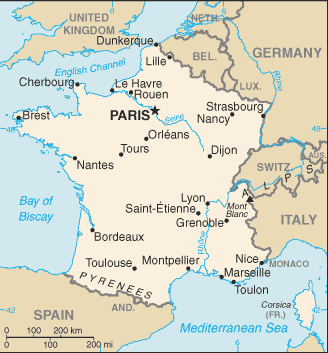 Mapa: Francia
