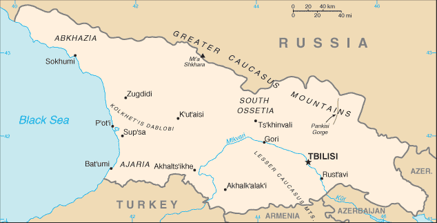 Mapa: Georgia