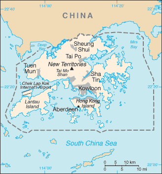 Mapa: Hong Kong