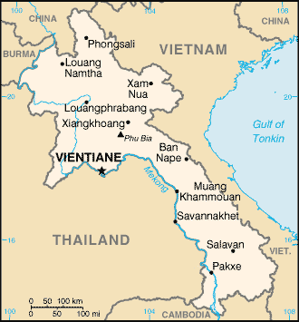 Mapa: Lao
