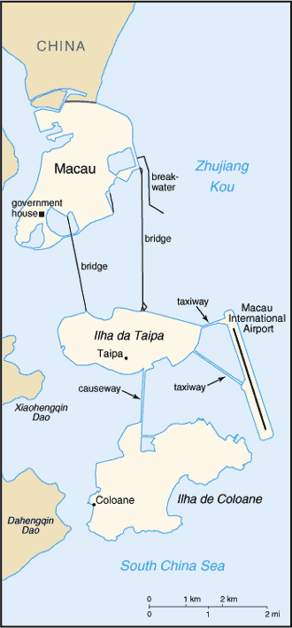 Mapa: Macau