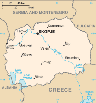 Mapa: Macedonia