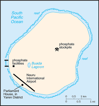 Mapa: Nauru