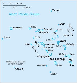 Mapa: Islas Marshall