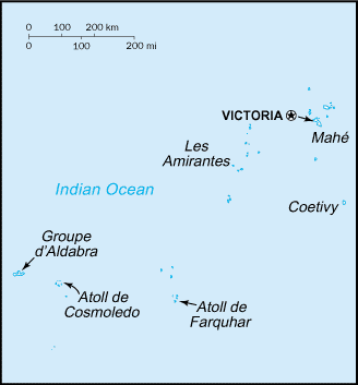Mapa: Seychelles